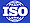 Small blue ISO logo